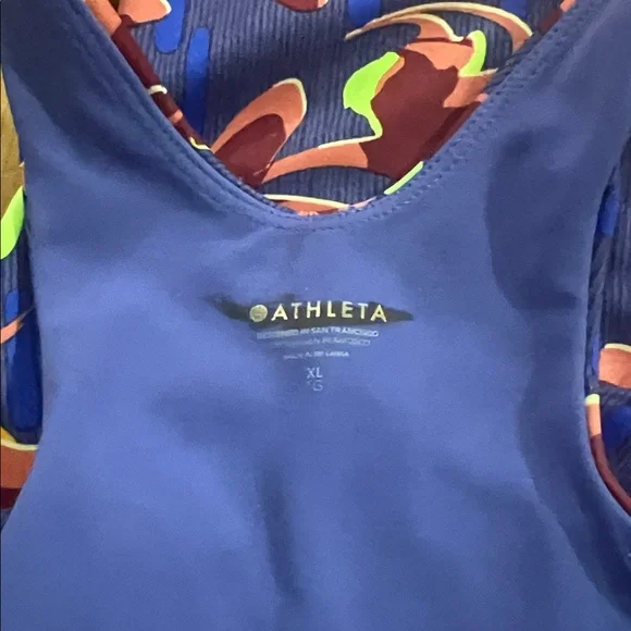NWOT Athleta Floral Conscious Crop Bra Size XL - Picture 4 of 4
